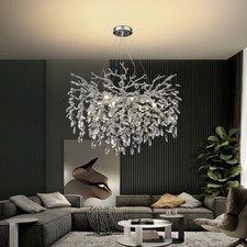 Modern Chandelier Crystal Silver Luxury Tree Branch Pendant Lightfor Livingroom Modern Chandelier Crystal Silver Luxury Tree Branch Pendant Lightfor Livingroom