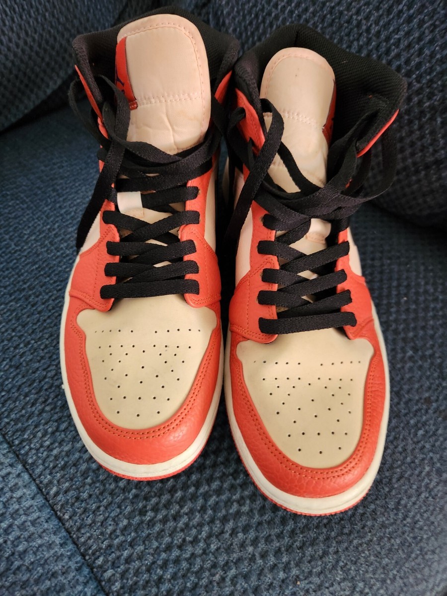 JORDAN MID NIKE TEAM ORANGE sz 10 Men Shoes Sneakers 852542-800