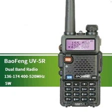 BaoFeng UV-5R Dual Band Radio 136-174 400-470MHz 5W Transceiver Walkie Talkie