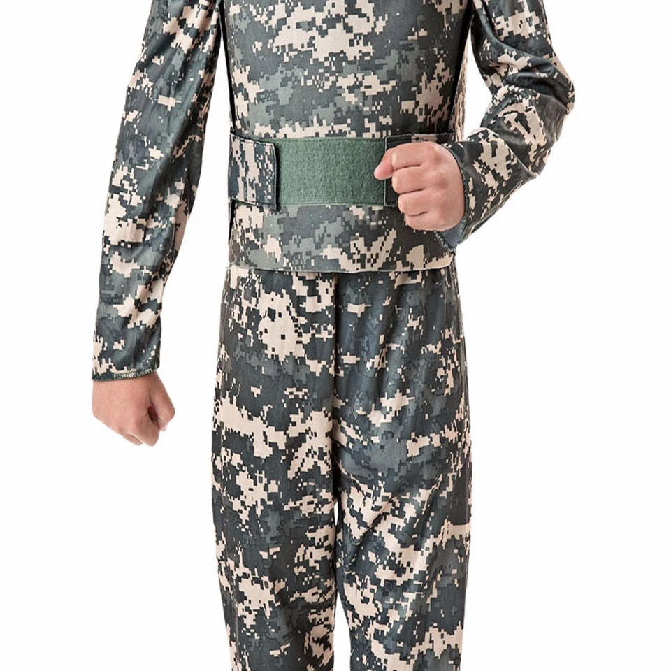 Fantasia de Halloween masculina camuflada digital Totally Ghoul média - Imagem 3 de 4