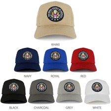 USA Emblem Black White Patch Structured Baseball Cap - FREE SHIPPING