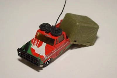 1:60 MAJORETTE DODGE PICK UP SAFARI ROUGE EXCELLENT ETAT - Photo 1/4