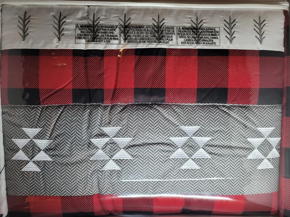 Lumberjack Moose 3 Piece Crib Bedding Set - Buffalo Check - Image 2 of 4