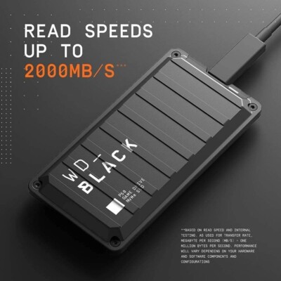 NEUWERTIGE WESTERN DIGITAL WD Black P50 SSD 2TB 20MB/S GAMING / MAC / WINDOWS
