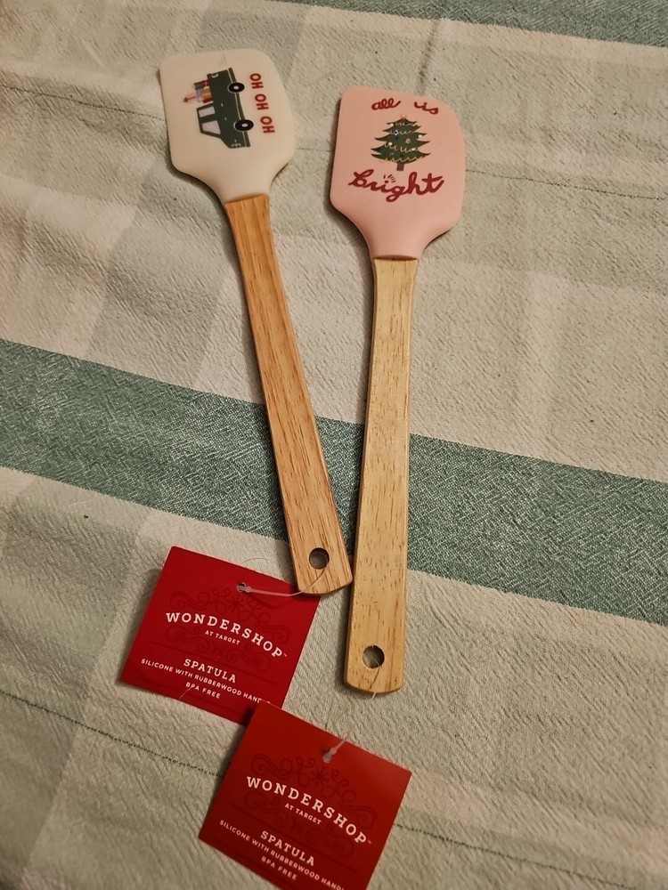 Wondershop Rubberwood handled silicone spatula Set Of 2
