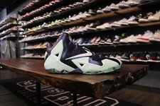 SALE NIKE LEBRON 11 ALL STAR GATOR KING 647780 735 SIZE 11 NOLA GREEN GLOW XI