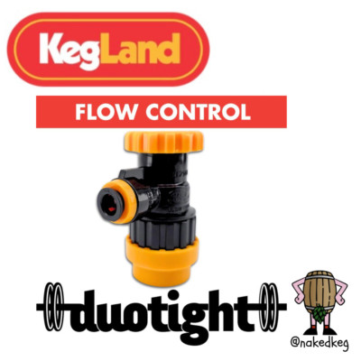 Corny Keg Flow Control Ball Lock Disconnect 5/16 Pushfit Liquid Kegland Duotight