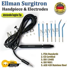 Ellman Surgitron FFPF Handpiece + Skin Cautery Electrodes Reusable-Tungsten