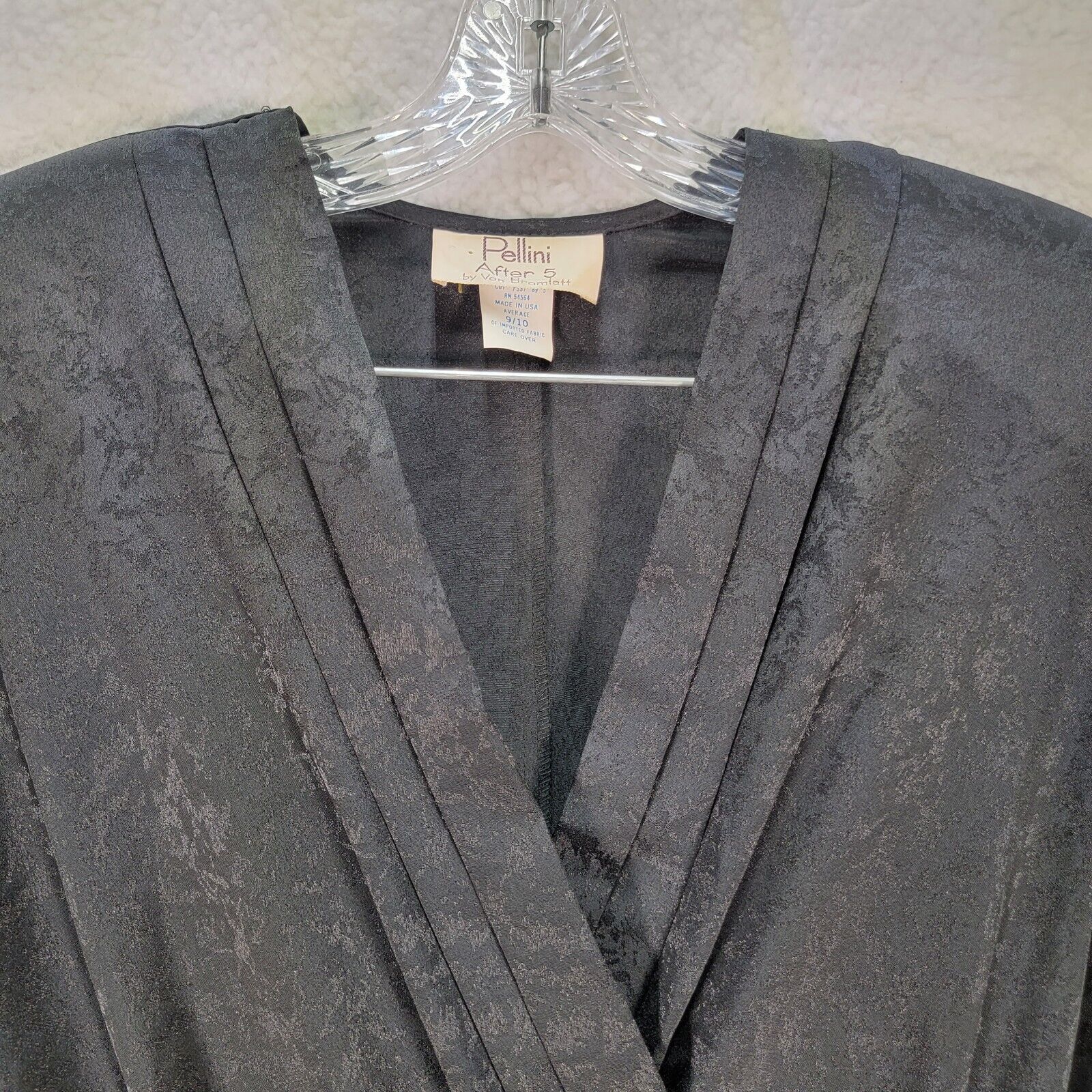 Vtg Pellini Von Bramlett Womens Dress Size 10 Bla… - image 2