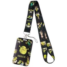 Shrek Cartoon Movie Ogre Character Donkey Fiona Lanyard With ID Badge Holder