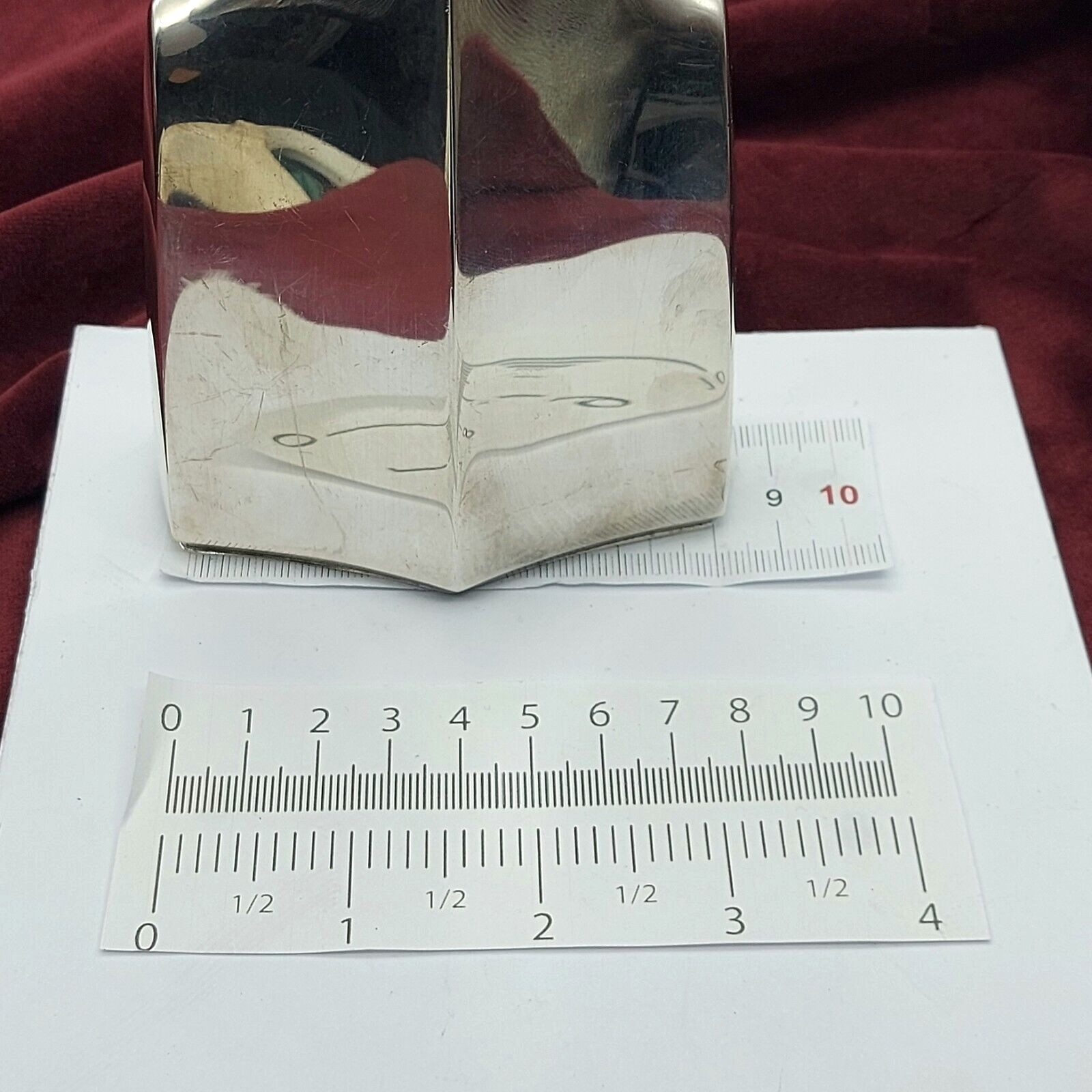 Sterling Silver (925) (150g) Solid Long Concave N… - image 9