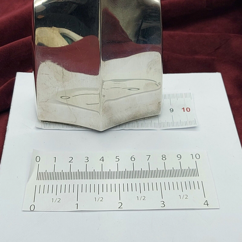 Sterling Silver (925) (150g) Solid Long Concave Neck Knife's Edge Vase - Picture 9 of 13