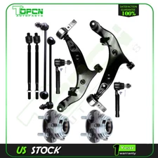Front Lower Control Arm Ball Joint Tie Rod Wheel Bearning Hub For 04-09 Quest