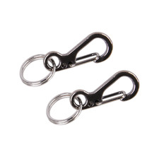 Gray Small Quick Release Snap Hook Key Rings