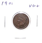1901 US Indian Head Cent  VG Very Good Free Shipping