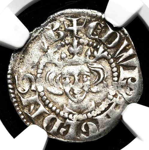 ENGLAND. Edward I Longshanks, 1272-1307. Penny, Canterbury, S-1419, NGC AU53