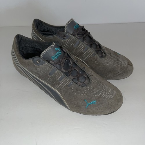 turquoise puma trainers