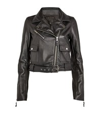 Bnwt Rrp£780 - Paige Demetra Soft Luxury Leather Biker Jacket Size Xs -brand New