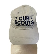 Youth Snapback Cap Cub Scouts Law of the Pack Embroidered Gray 100 Cotton
