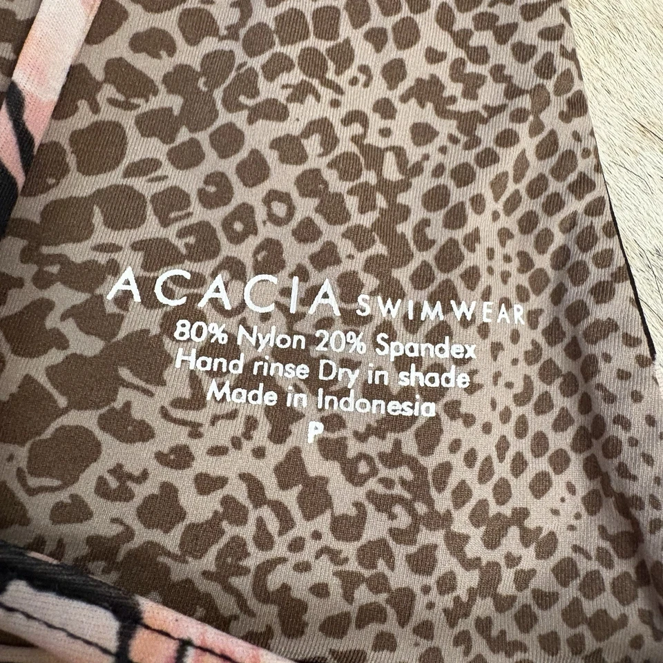 ACACIA Traje de Baño Aloha Floral Conjunto de Dos Piezas Kekaha Top Waikoloa Parte Inferior Talla XS/S Foto 4 de 4