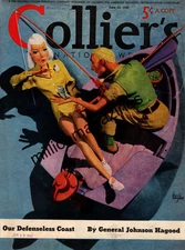1940 Colliers June 22 - Woman Fishing; F Scott Fitzgerald; Cisco Kid;Wm Faulkner