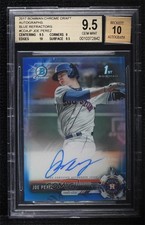 2017 Bowman Draft Chrome Pick Blue Refractor 54/150 Joe Perez BGS 9.5 Auto 00jz