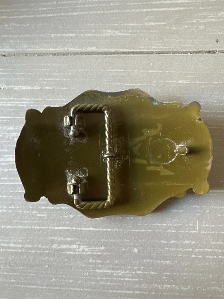 DE COLECCIÓN 1978 RAINTREE 3D LARGEMOUTH BAJO HEBILLA LATÓN HECHO EN EE. UU. Foto 4 de 4