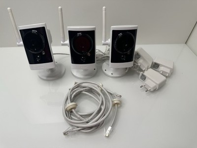 3x D-Link DCS-2330L + 3x 16GB microSD HD Wireless N Day Night Outdoor Camera Neu