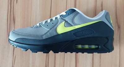 NIKE Air Max 90 - Black/Anthracite-Light/Charcoal/Neon Yellow - 47,5/12/13 [NEU]