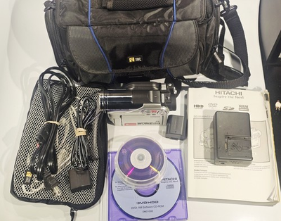 #ad Hitachi DVD HDD Video Camcorder DZ HS300A Charger Accessories Tested $59.95