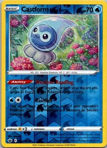 Castform Rainy Form 033/198 Chilling Reign Reverse Holo