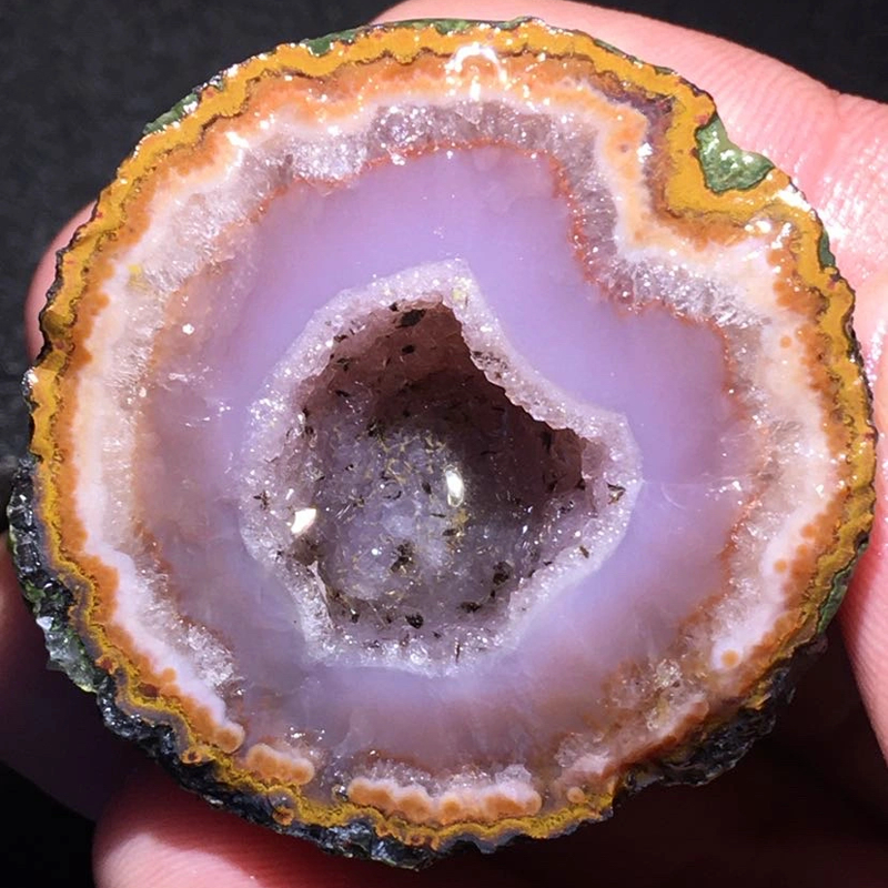 1pc Natural Agate Geode Quartz Crystal Energy Mineral Specimen Reiki Decor
