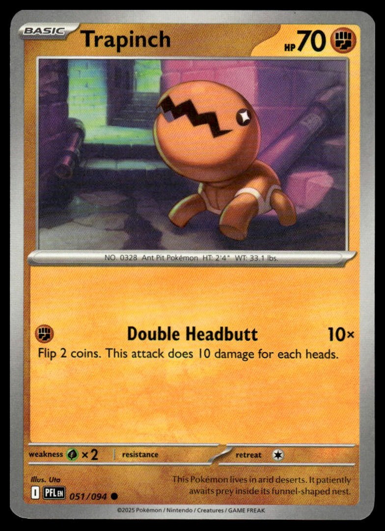 Pokemon Phantasmal Flames #051/094 Trapinch