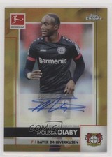 Moussa Diaby Chrome Bundesliga 2020 Gold Refractor /60 Auto