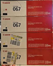 Canon 067 Toner Set BK/C/M/Y, Genuine, OEM, 4-Pack, Combo Pack Sealed