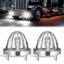 Clear LED Watermelon Lights - Clear Lens - LED Side Marker - Turn