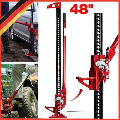 Farm Jack ATV SUV Offroad Wagenheber 3000kg 3T Zahnstangen Stockwinde 120cm 48" - Bild 1 von 4