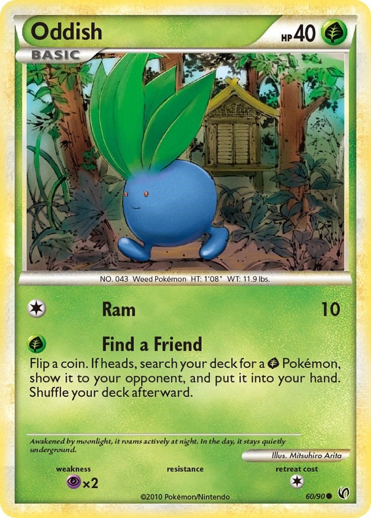 Oddish Undaunted 60/90 LP Pokemon