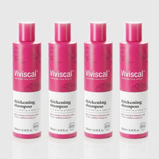 Viviscal Thickening Shampoo Pack of 4 8.45 Oz Biotin Keratin Marine Collagen