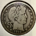 1912-S Barber Half Dollar $0.50 piece