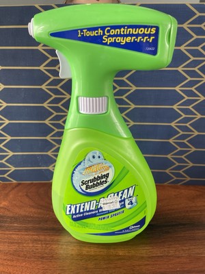 Scrubbing Bubbles Power Sprayer Cleaner Discontinued Bath Green 2009 50% Full