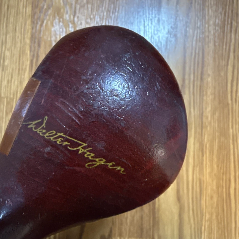 WALTER HAGEN 19MO JET Caqui Driver Diestro Acero Rígido Cuero Empuñadura Foto 3 de 4