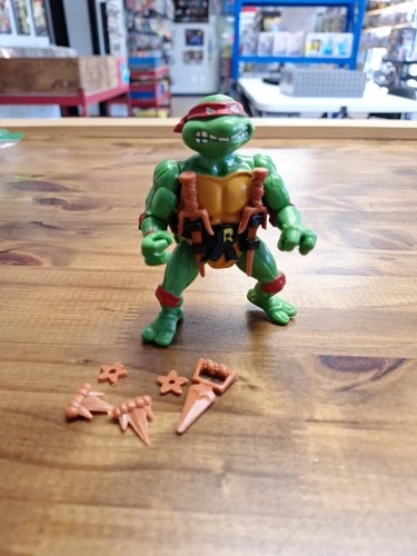 Teenage Mutant Ninja Turtle 1988 Playmates Raphael Hard Head Complete