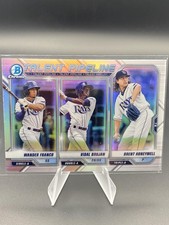Baseball Tampa Bay Rays 2021 Bowman Wander Franco/Vidal Brujan/Brent Honeywell