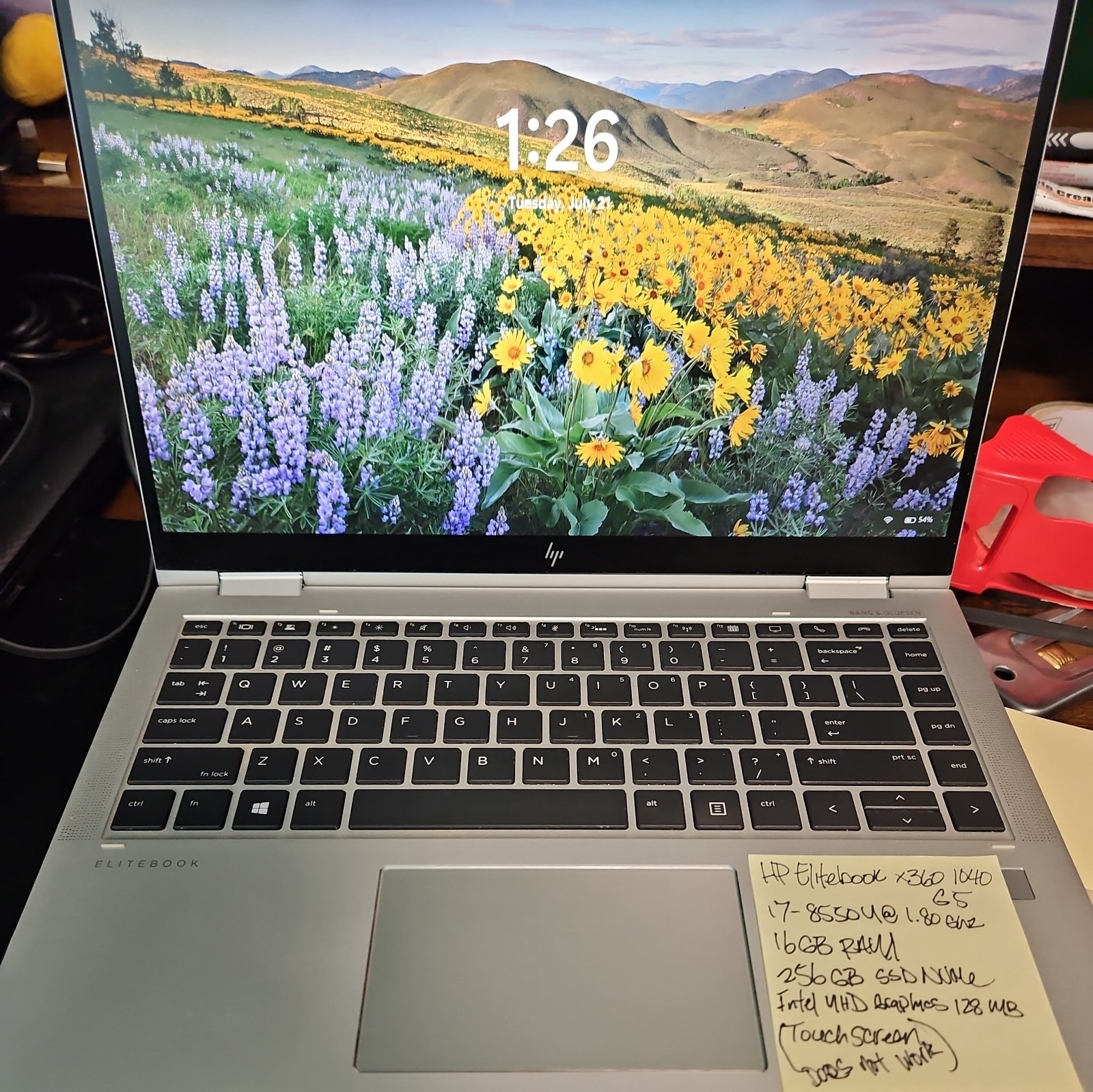 HP EliteBook x360 1040 G5 2in1 14" (i7-8550u - 16GB RAM - 256GB SSD - Win11Pro
