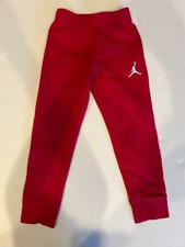 Air Jordan Fleece Jogger Sweatpants Boys Youth Small Red Jumpman Logo