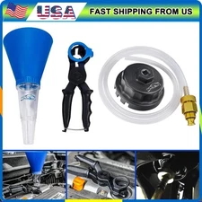 Oil Filter Wrench, Universal Drain Tool & Funnel Bundle Tools For Toyota Lexus