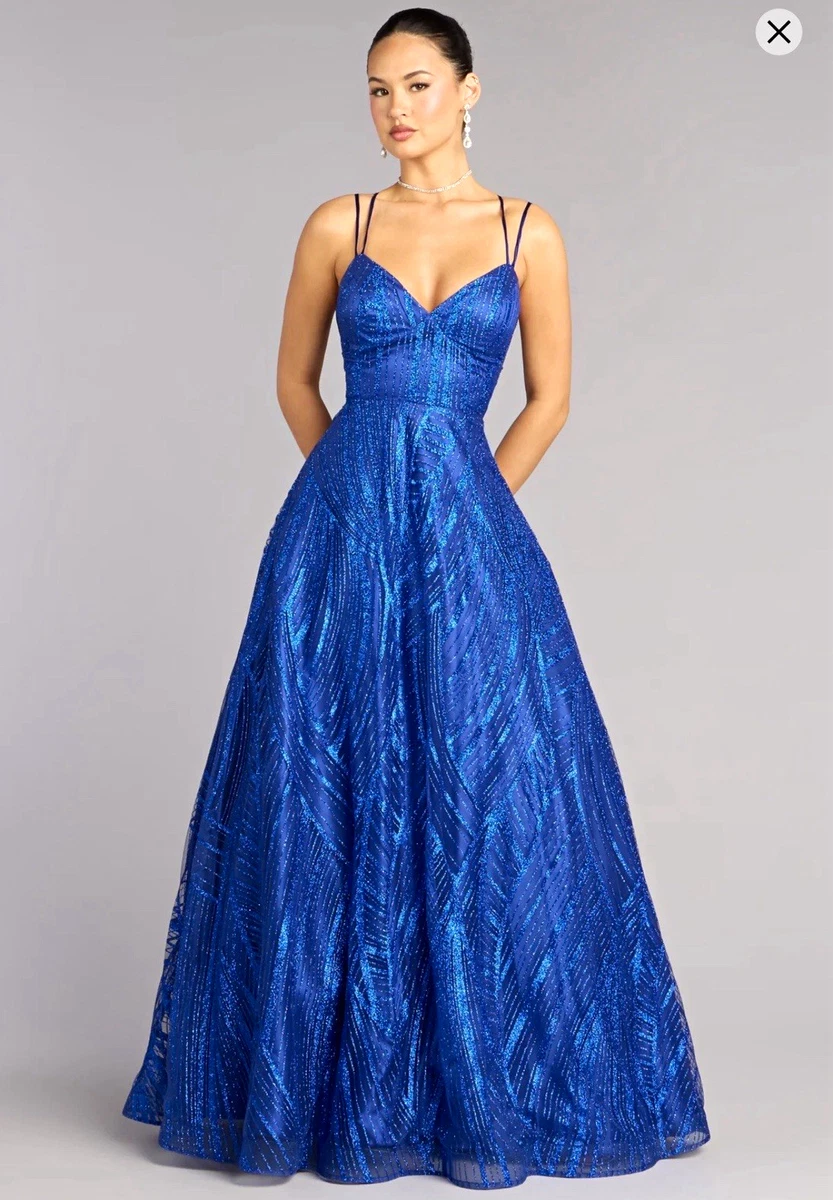 bright blue glitter open knit fur dress Dresses for Women for sale 26.4月AI