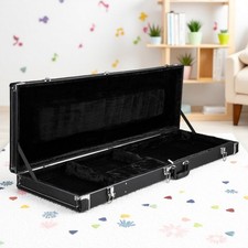 47.5-Inch Electric Bass Guitar Hardshell Case - Lockable, Padded  Black