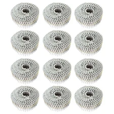 1.5” x 0.092” 15 Degree 3600Pcs Siding Nails Collated Wire Coil Full Round Head